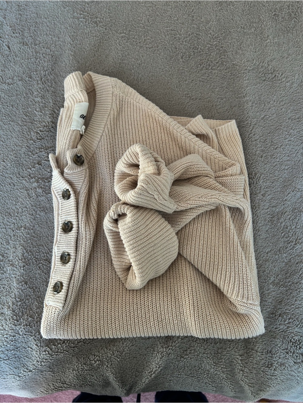 Aerie Beige Knit Sweater